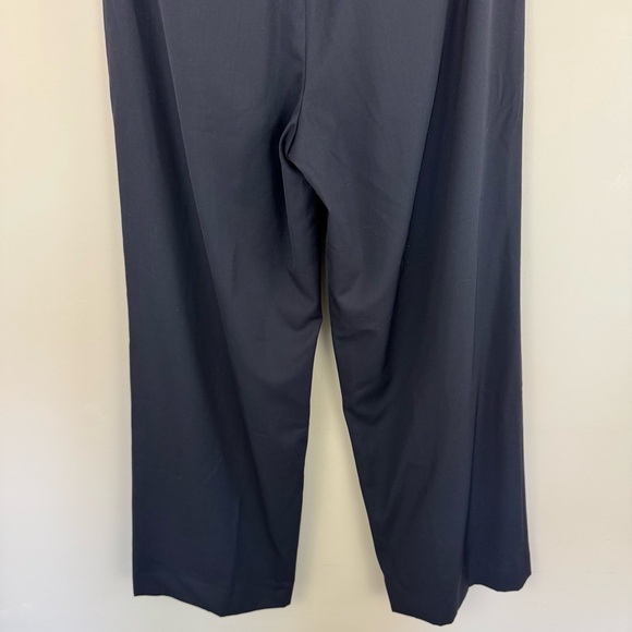 Everlane The Italian Wool Way-High® Drape Pant Navy Blue Size 8 Pleated - Picture 9 of 12